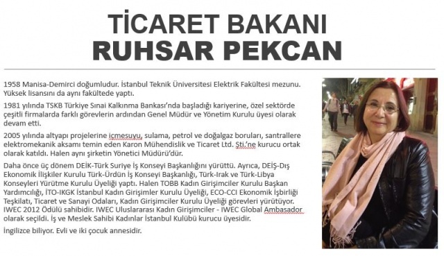 Pekcan, 1958'de Manisa'da doğdu. İstanbul Teknik Üniversitesi (İTÜ) Elektrik Fakültesi mezunu olan Pekcan, yüksek lisansını aynı fakültede tamamladı. Pekcan, 1981'de Türkiye Sınai Kalkınma Bankasında başladığı kariyerine, özel sektörde çeşitli firmalarda farklı görevlerin ardından genel müdür ve yönetim kurulu üyesi olarak devam etti.
Üç dönem DEİK Türkiye-Suriye İş Konseyi Başkanlığını yürüten Pekcan, ayrıca Türkiye-Ürdün İş Konseyi Başkanlığı yaptı.
TOBB Kadın Girişimciler Kurulu Başkan Yardımcısı olan Pekcan, evli ve iki çocuk annesi, İngilizce biliyor.