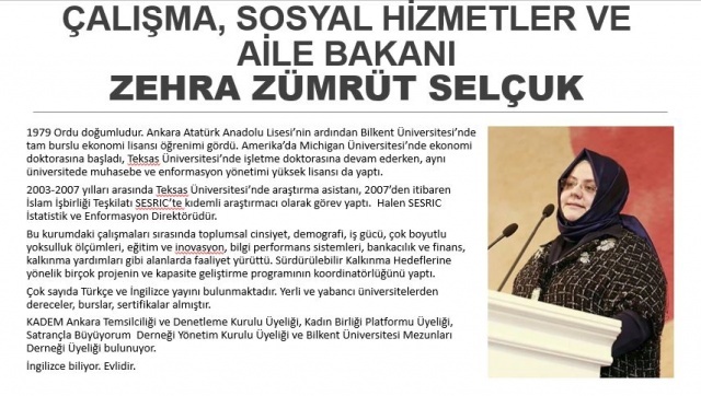 Eski Kültür ve Turizm Bakanı Atilla Koç'un kızı olan Selçuk, 1979 yılında Ordu'da doğdu. Selçuk, Ankara Atatürk Anadolu Lisesi'nin ardından Bilkent Üniversitesi'nde tam burslu ekonomi lisansı öğrenimi gördü.
ABD'de Michigan Üniversitesi'nde ekonomi doktorasına başlayan Selçuk, Teksas Üniversitesi'nde işletme doktorasına devam ederken, aynı üniversitede muhasebe ve enformasyon yönetimi yüksek lisansı da yaptı. Selçuk, Teksas Üniversitesi'nde 2003-2007 yılları arasında araştırma asistanı, 2007'den itibaren İslam İşbirliği Teşkilatı İslam Ülkeleri İstatistik, Ekonomik ve Sosyal Araştırma ve Eğitim Merkezi'nde (SESRIC) kıdemli araştırmacı olarak görev yaptı.
Selçuk, SESRIC İstatistik ve Enformasyon Direktörlüğü görevinde bulundu. SESRIC'teki görevinde toplumsal cinsiyet, demografi, iş gücü, çok boyutlu yoksulluk ölçümleri, eğitim ve inovasyon, bilgi performans sistemleri, bankacılık ve finans, kalkınma yardımları gibi alanlarda faaliyetler yürüten Selçuk, sürdürülebilir kalkınma hedeflerine yönelik birçok projenin ve kapasite geliştirme programının koordinatörlüğünü de üstlendi.
Selçuk'un, çok sayıda Türkçe ve İngilizce yayını, yerli-yabancı üniversitelerden derece, burs ve sertifikaları bulunuyor.
KADEM Ankara temsilciliği ve Denetleme Kurulu üyeliği, Kadın Birliği Platformu üyeliği, Satrançla Büyüyorum Derneği Yönetim Kurulu tyeliği ve Bilkent Üniversitesi Mezunları Derneği üyeliği bulunan Selçuk, evli ve İngilizce biliyor.
Eski Kültür ve Turizm Bakanı Atilla Koç’un kızı Zehra Zümrüt Selçuk’a yeni kabinede Çalışma, Sosyal Hizmetler ve Aile Bakanı olarak görev verilidi