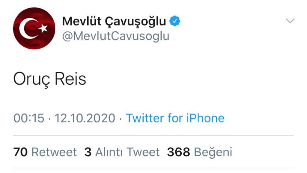 Oruç Reis için NAVTEX yayınlandı Oruç Reis için NAVTEX yayınlandı