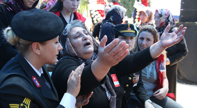 Alanya gözyaşları eşliğinde şehidini uğurladı
