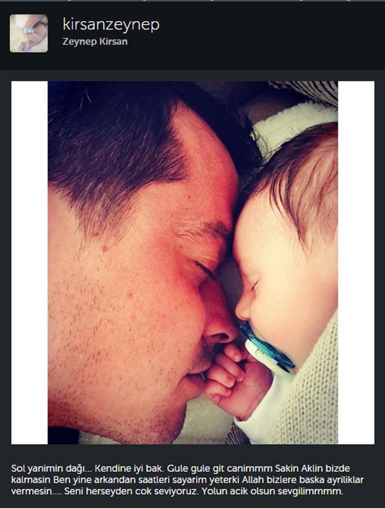 Zeynep Kırşan'dan eşi Alp Kırşan'a duygusal veda