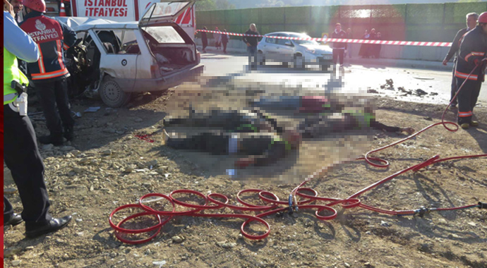Riva yolunda kaza: 4 kişi öldü, 2 yaralı