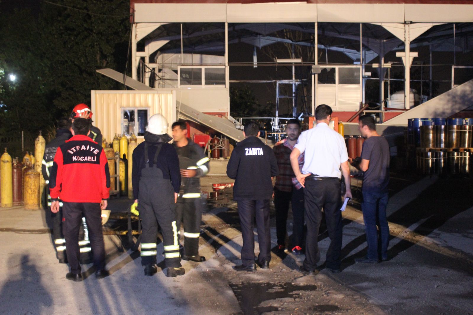 Kocaeli'nde gaz dolum tesisinde patlama meydana geldi