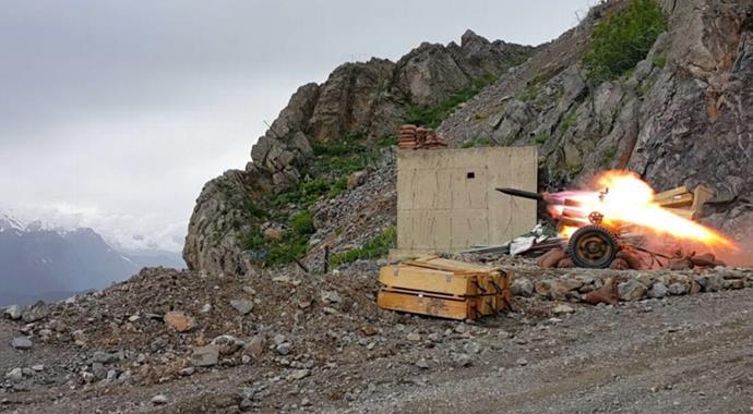 PKK'lılar böyle vuruldu-İşte o görüntüler