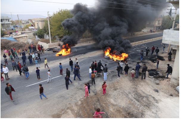 Şanlıurfa'da elektrik kesintisi protestosu