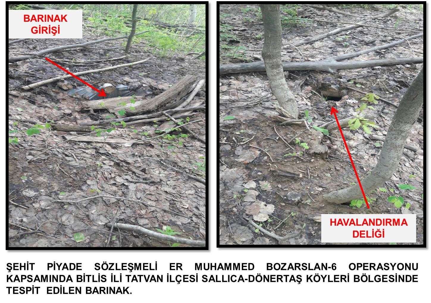 Bitlis’te 8 sığınak böyle imha edildi