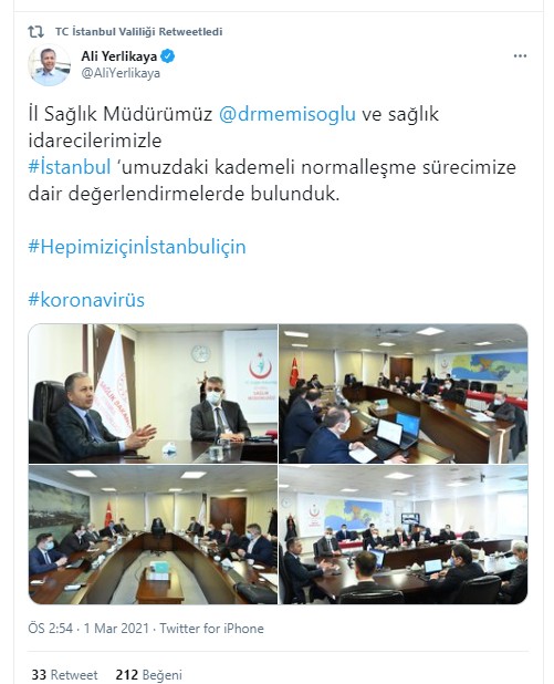 İstanbul'da kademeli normalleşme süreci değerlendirildi