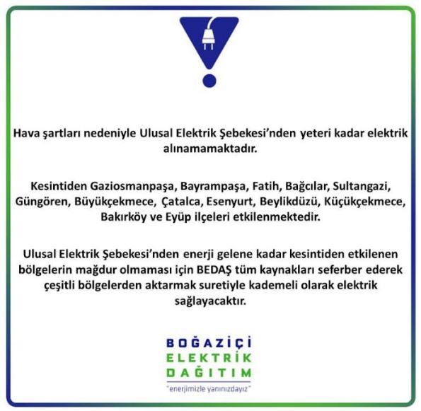 Marmara'da elektrik kesintileri  bedaş / (SAKARYA, KOCAELİ ELEKTRİK NE ZAMAN GELECEK?) (Elektrik neden yok, gelecek mi)