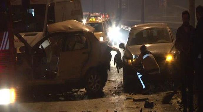Ümraniye'de kaza: 5 yaralı