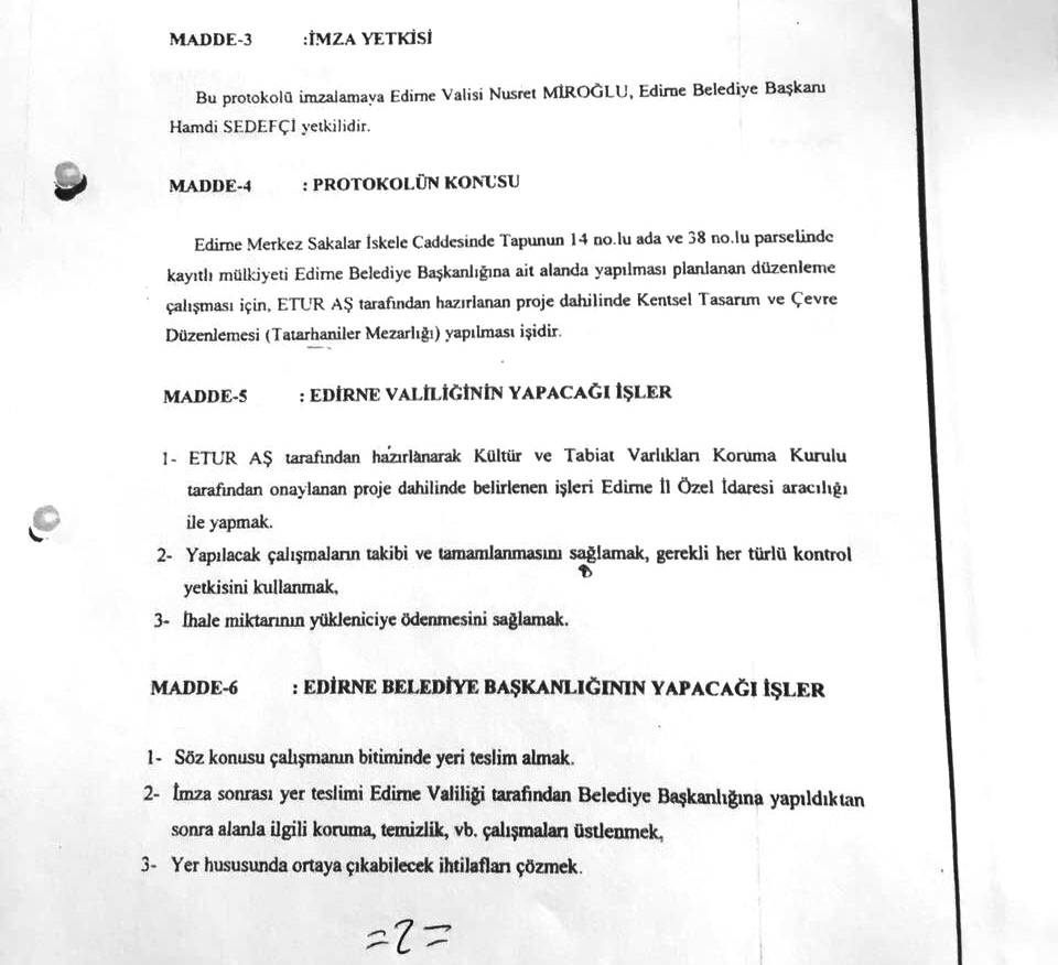Edirne Belediyesi yanlışta ısrar ediyor oysa, kazı da gösteriyor yazı da