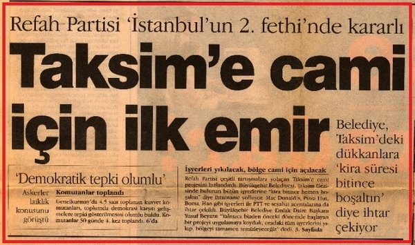 Taksim Camii ibadete açıldı Taksim Camii ibadete açıldı