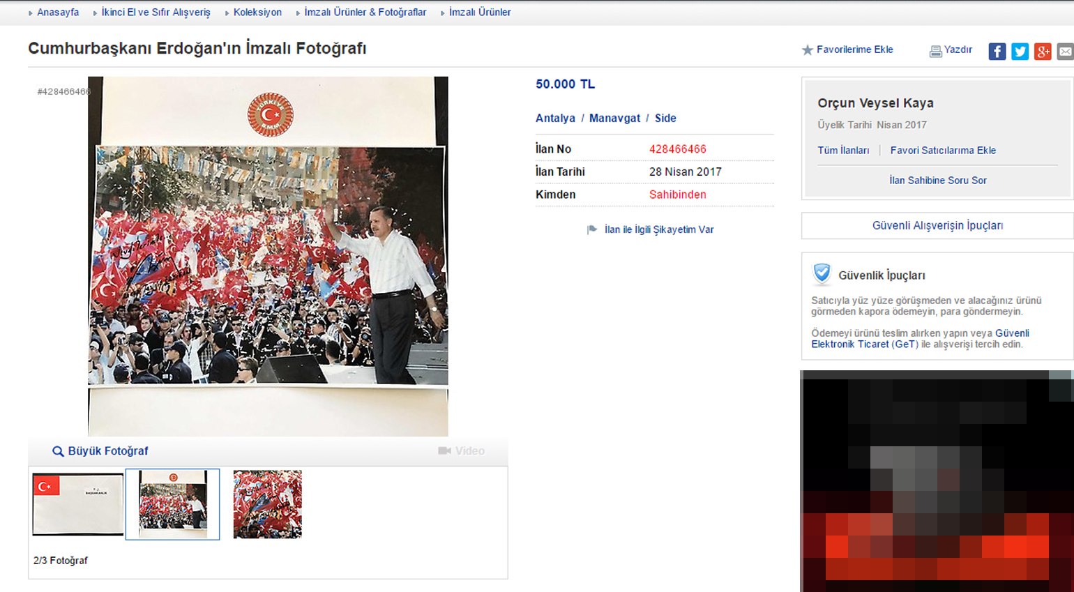 Bu fotoğrafa 50 bin TL istedi