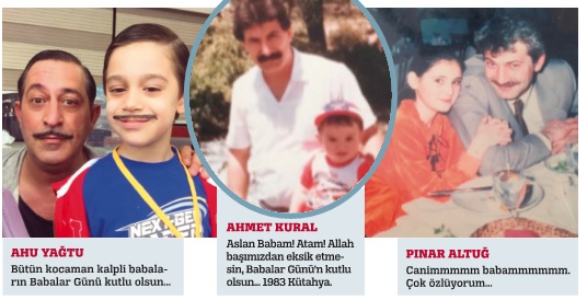 Ünlü isimlerden sevgi paylaşımları: Aslan babam