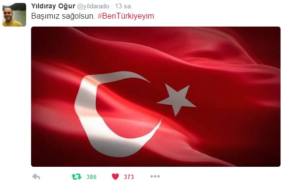 Türkiye tek yürek oldu: Ben Türkiye'yim