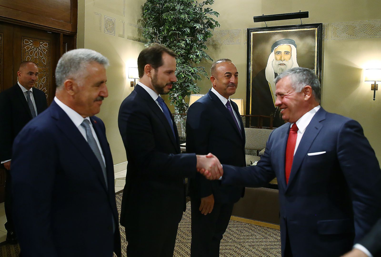 Cumhurbaşkanı Erdoğan, Ürdün'de resmî törenle karşılandı