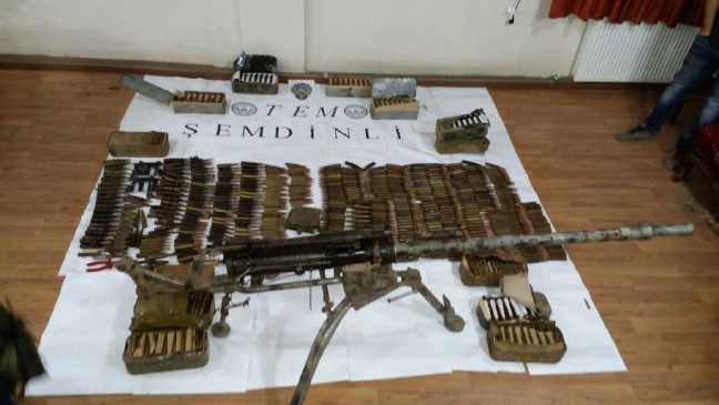 Şemdinli'de ağır makineli silah ele geçirildi