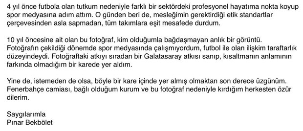 Pınar Bekbölet beINSports'tan kovuldu