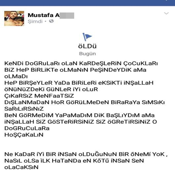 24 yaşındaki Mustafa ardından bu notu bırakıp canına kıydı!