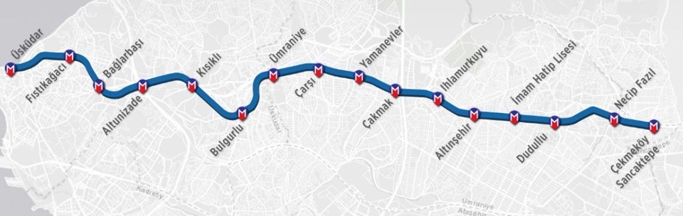 Üsküdar-Ümraniye metrosu açıldı (Üsküdar-Ümraniye-Çekmeköy-Sancaktepe metro güzergahı nedir, durak isimleri)