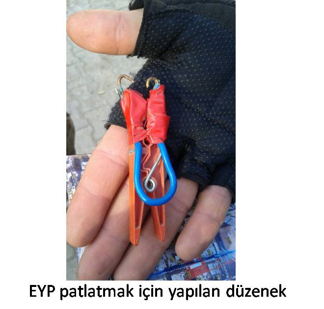 PKK'lılar çamaşır mandalından el yapımı bomba düzeneği hazırladı