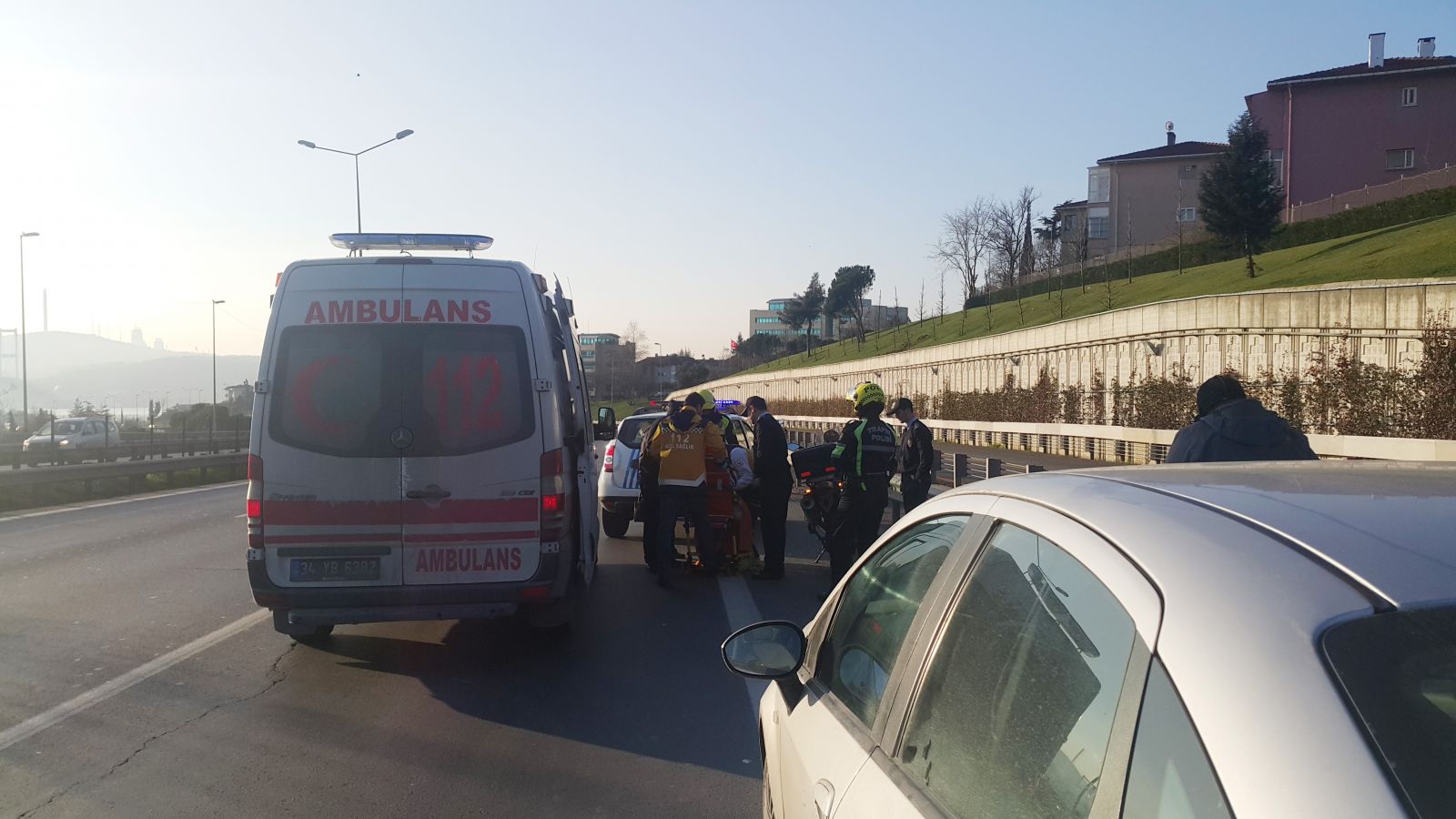 Şehitler Köprüsü yolunda polisi alarma geçiren olay