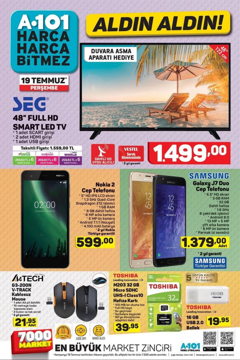 A101 Aktüel Temmuz İndirim Listesi Kataloğu | Temmuz A101 Aktüel İndirimli ürünler hangileri?