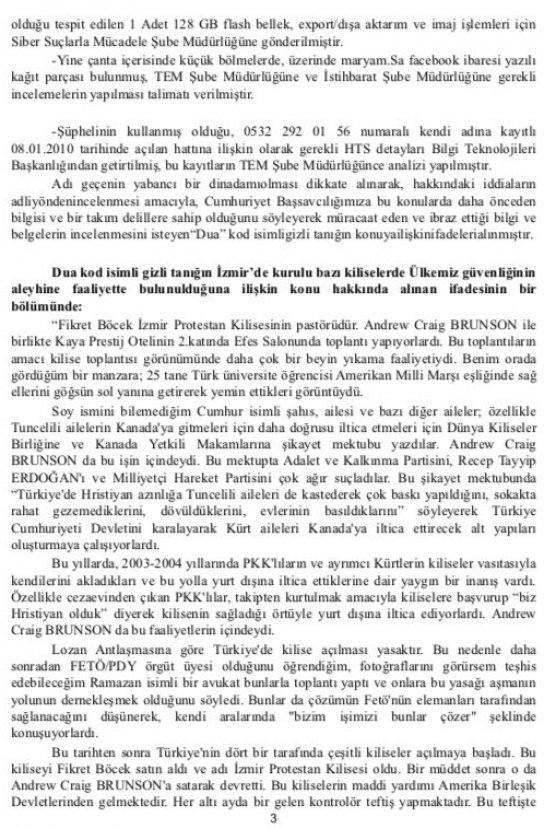 ABD'li papaz Andrew Brunson'un yargılanma gerekçesi