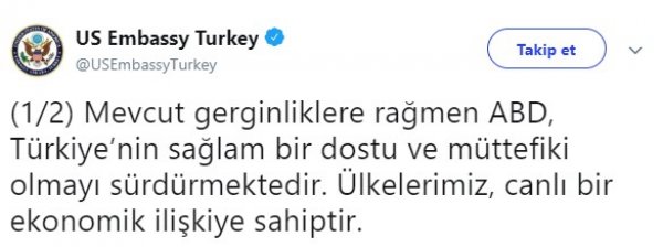 Son dakika! ABD'den 'dolar 7 lira olacak' iddiasına açıklama