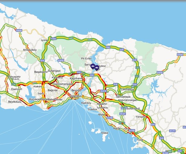 İstanbul trafiğinde son durum ne? İşte İstanbul'da trafik yoğunluğu