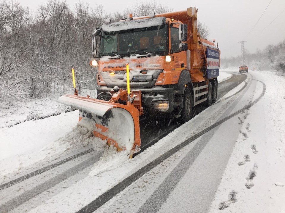 İstanbul'un iki ilçesi kar altında