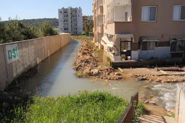 Limon bahçeleri sular altında kaldı
