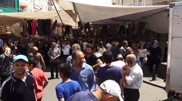 Pazarda canlı bomba paniği