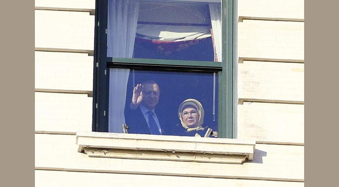 Cumhurbaşkanı Erdoğan Washington'da coşkuyla karşılandı