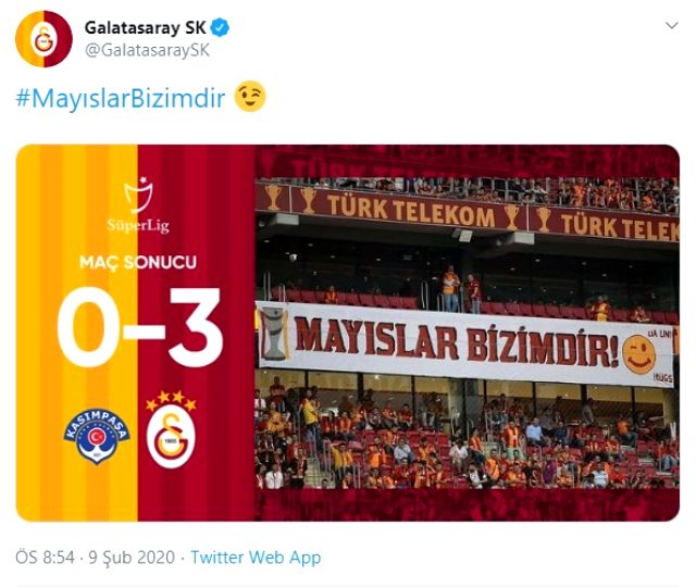 Galatasaray'ın şampiyonluk paylaşımı sosyal medyayı salladı