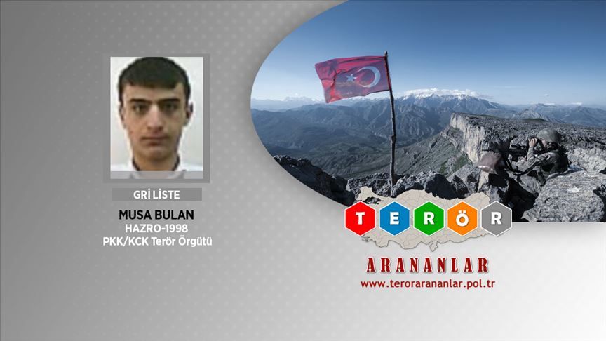 Van'da etkisiz hale getirilen teröristin Gri Liste'deki Musa Bulan olduğu belirlendi
