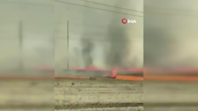 Rusya’da yangın sırasında hortum çıktı! Korku dolu anlar kameralara yansıdı