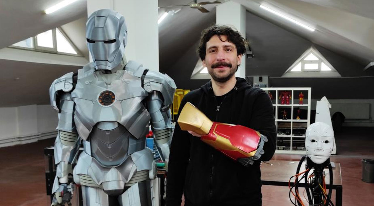 Yerli Iron Man: Derisinin altına yerleştirdiği çiple ateş edebiliyor