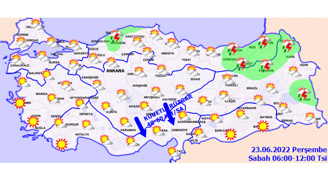 Meteoroloji tarih vererek uyardı: Bazı illerde hava sıcaklıkları 5 derece birden düşecek! (23 Haziran hava durumu)