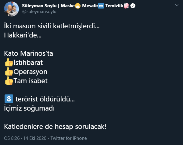 Hakkari'de 8 terörist etkisiz hale getirildi