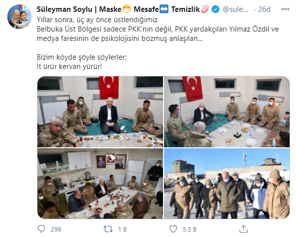 Soylu: İt ürür kervan yürür!