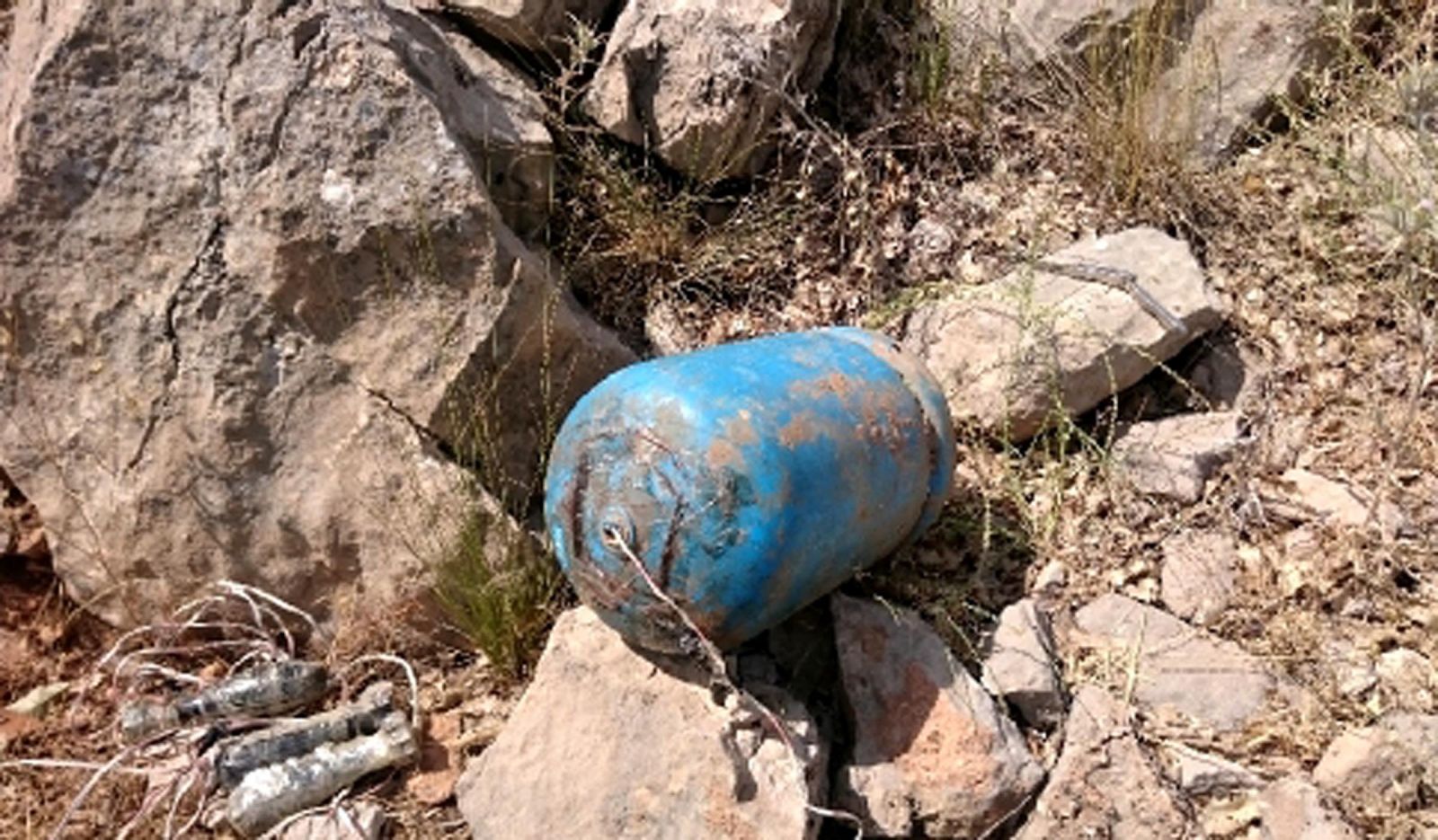 Diyarbakır Lice'de PKK'nın tuzakladığı 700 kilo patlayıcı imha edildi