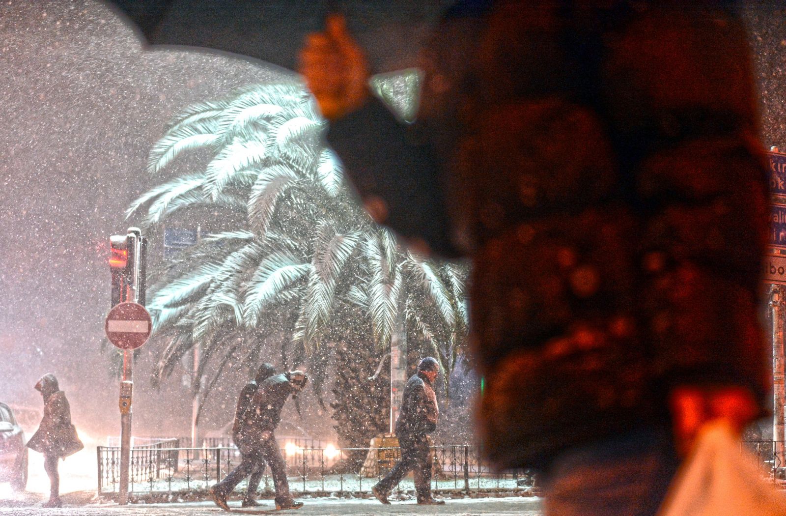 İstanbul'dan kar manzaraları