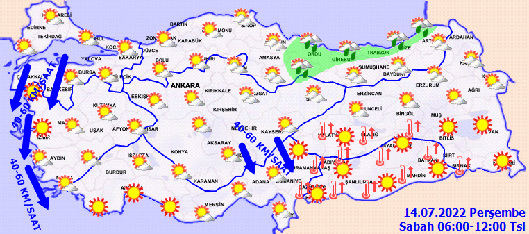 Meteoroloji’den fırtına uyarısı: Kuvvetli geliyor! (14 Temmuz 2022 hava durumu)