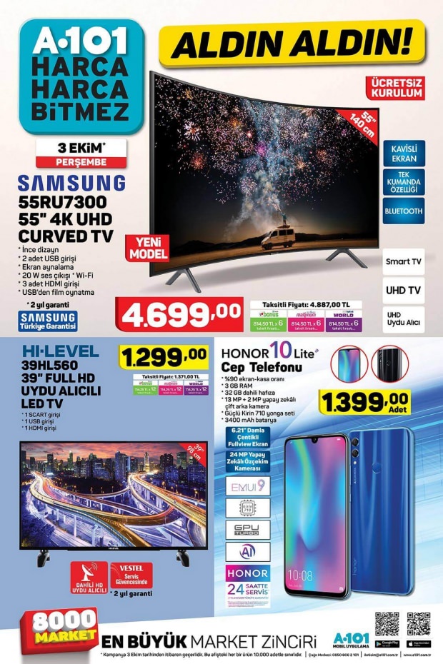 A101 Kataloğu Bu Hafta 3-10 Ekim | A101 3 Ekim Perşembe 2019 Kataloğu | A101 indirimleri 3 Ekim ALDIN ALDIN!