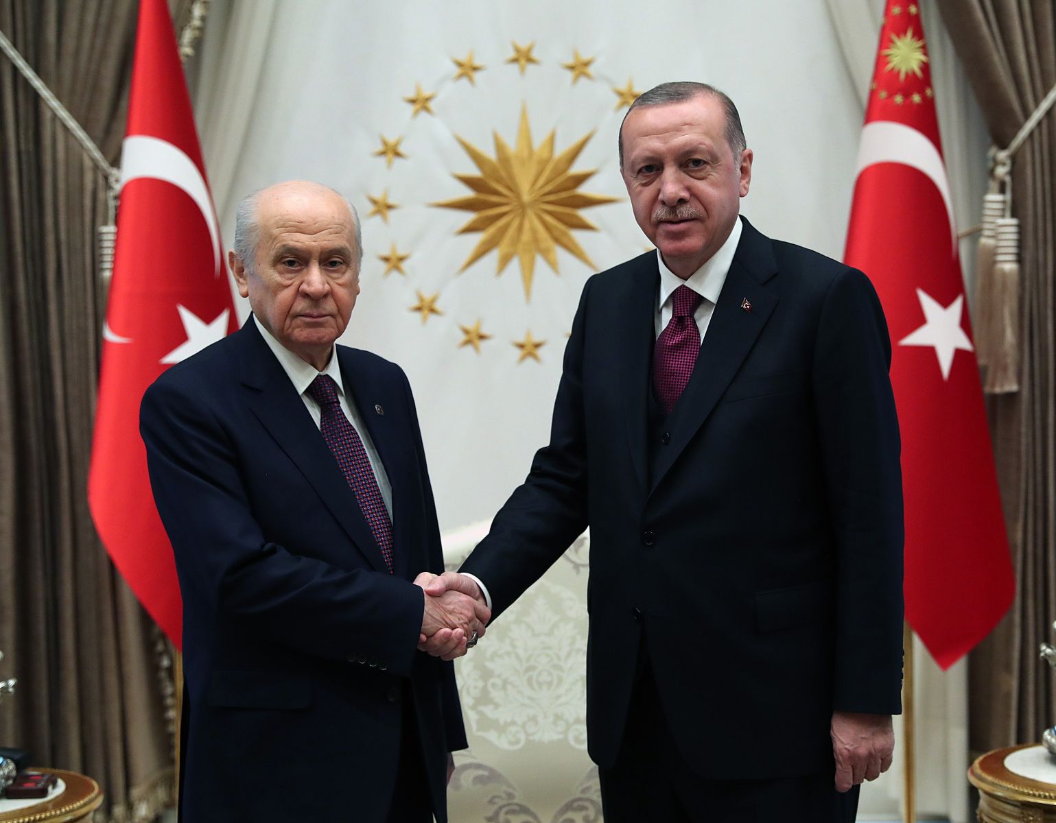 Cumhurbaşkanı Erdoğan ile MHP Genel Başkanı Bahçeli görüşmesi sona erdi