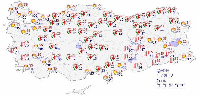 Meteoroloji uyardı: Sağanak sona eriyor, kuru ve sıcak hava kapıda (1 Temmuz 2022 hava durumu)