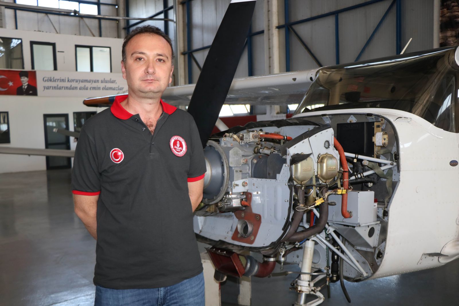 Uçak bakım personeli Samsun'da yetişiyor