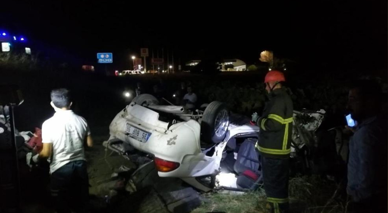 İşçi servisi otomobille çarpıştı: 4 ölü, 5 yaralı