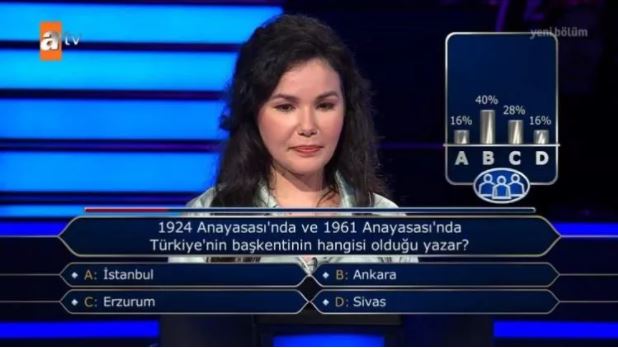 Kim Milyoner Olmak İster'e 'başkent' sorusu damga vurdu