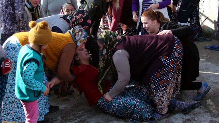 Diyarbakır şehidinin baba evine ateş düştü